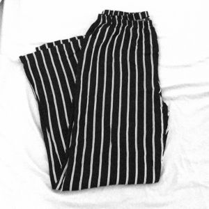 Brandy Melville White/Blue Striped Pants